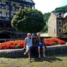 Bicycling with our friend Rudi in the valley of the river Mosel